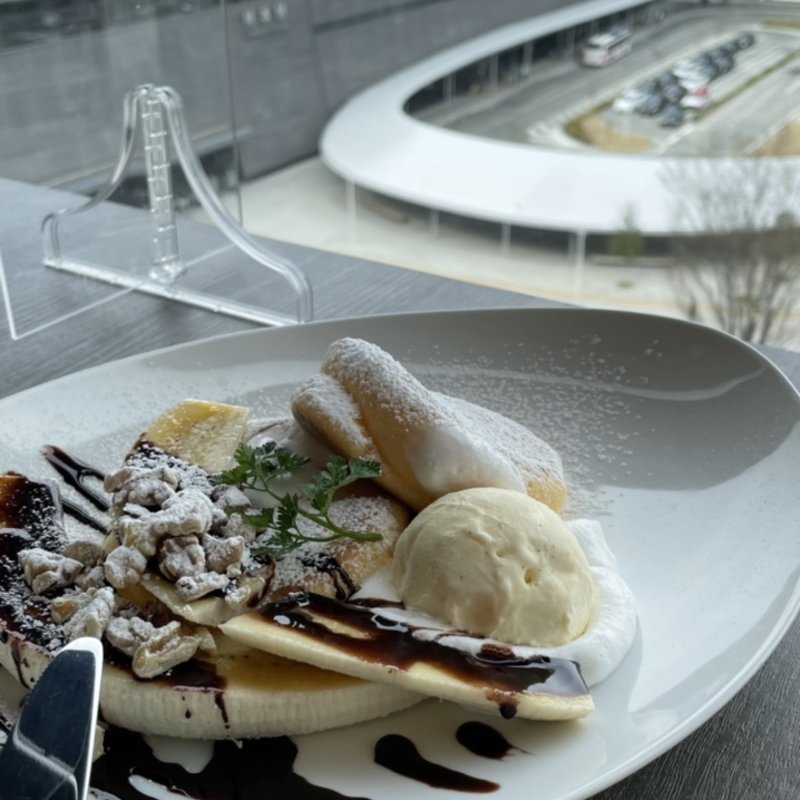 チョコバナナパンケーキ(ビスヌ　アミュプラザ　くまもと店)