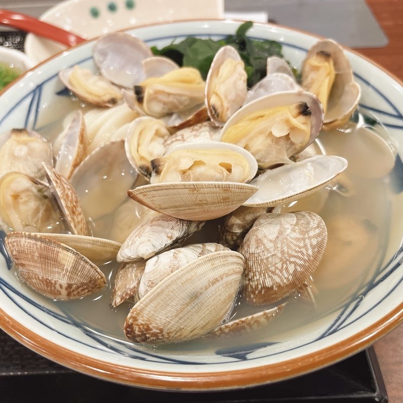 あさりうどん(丸亀製麺 宇都宮インターパーク店 )