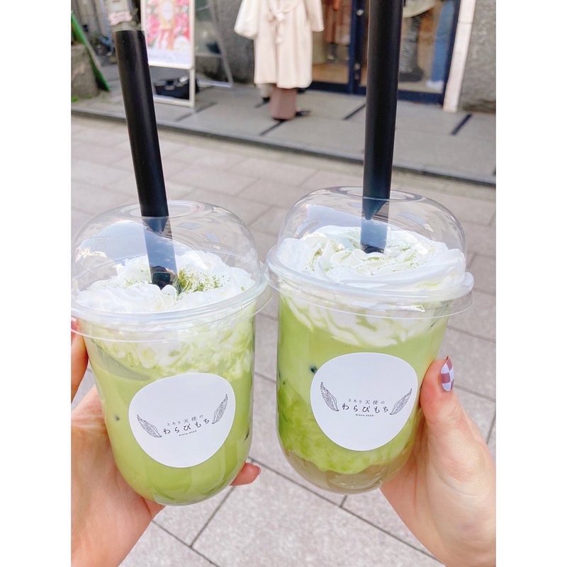 飲むわらびもち(抹茶)(とろり天使のわらび餅　浅草店)