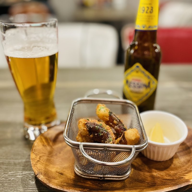 タコの唐揚げ(GREEDY FOX BURGER)