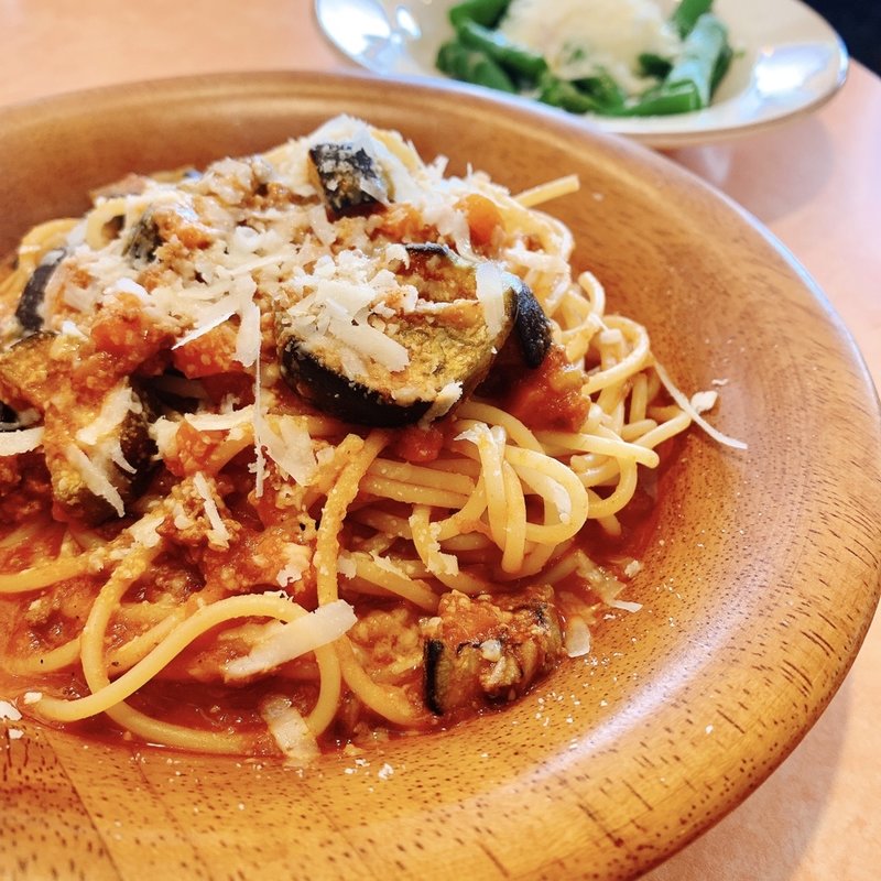 ナスのミートソーススパゲティ(サイゼリヤ 竜ヶ崎店 )
