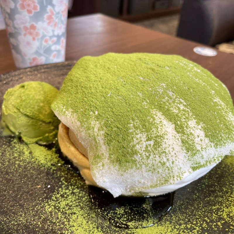 西尾の 抹茶パンケーキ(さかい珈琲　天理店)