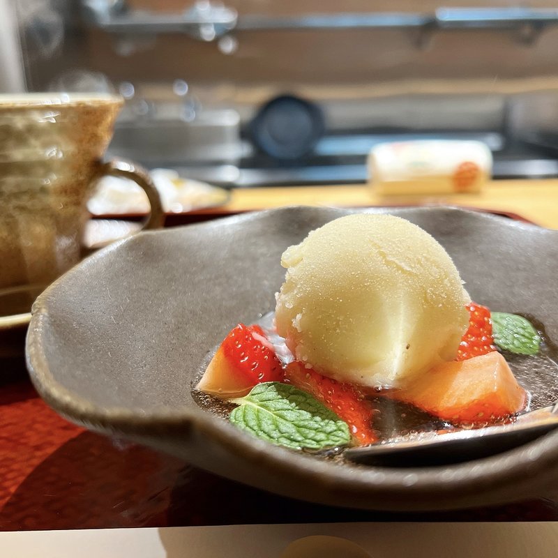 シャーベット(和牛会席 ぎをん だいきち)