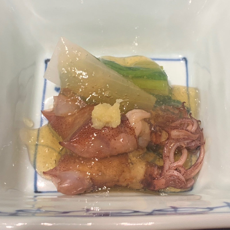 四季会席 ホタルイカ土佐酢ジュレ掛け(個室会席 北大路新宿茶寮 )