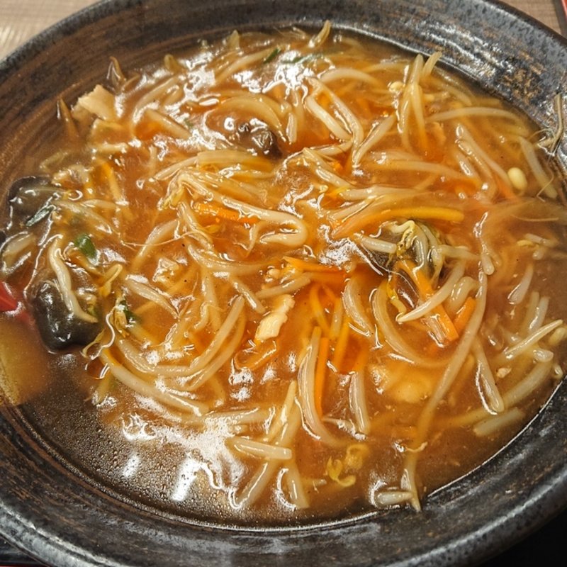 もやしあんかけラーメン(みそのめん王)