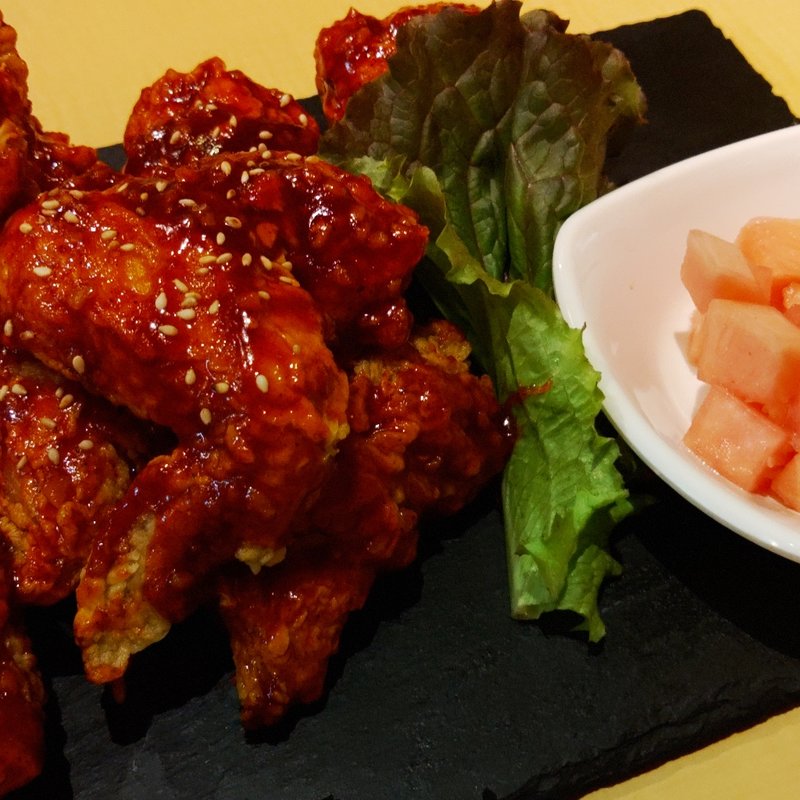 ヤンニョムチキン(韓国家庭料理屋 心の故郷

)