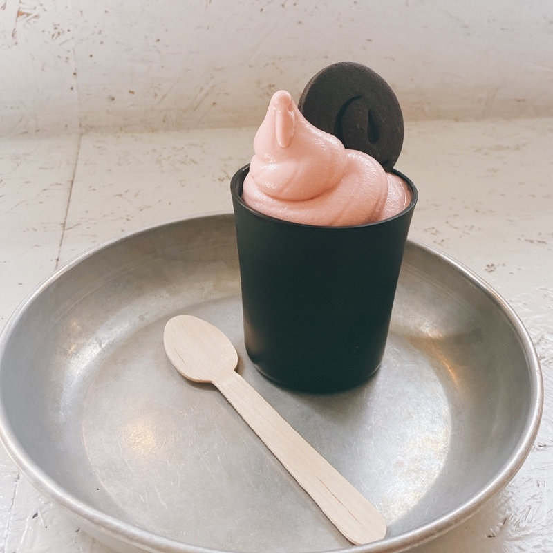 オリジナルソフトクリーム（いちご）(walden woods kyoto)