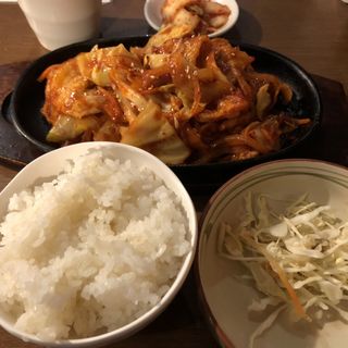 鉄板豚肉炒め定食(とうがらし 品川店)