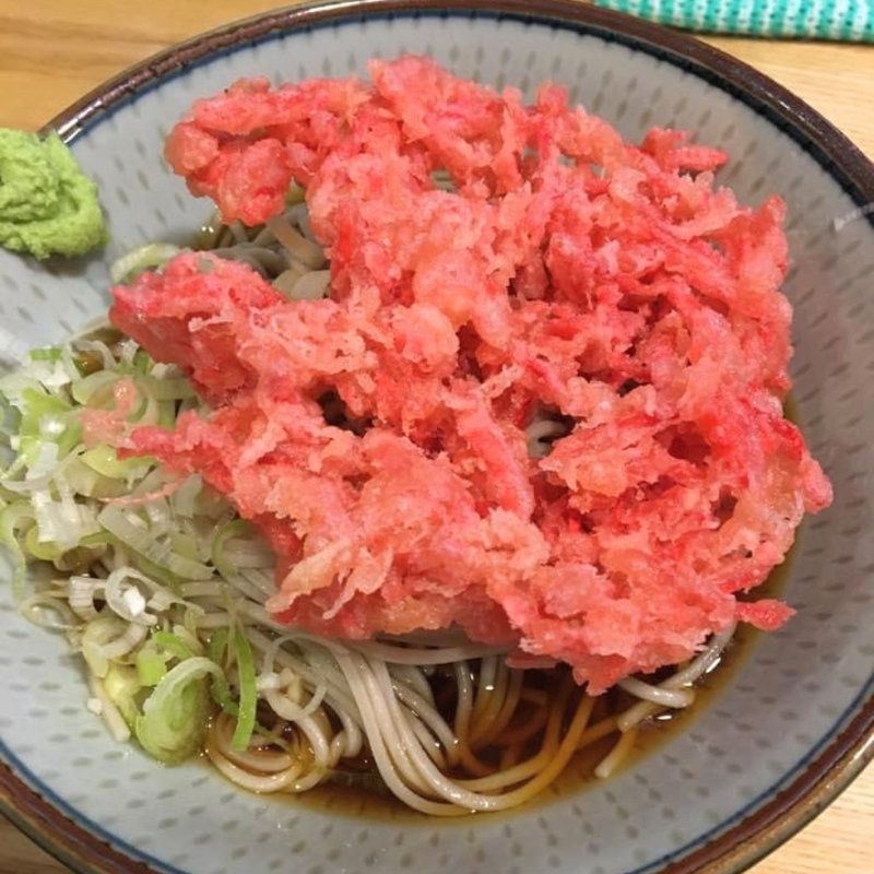 冷やし紅生姜天そば(福そば )