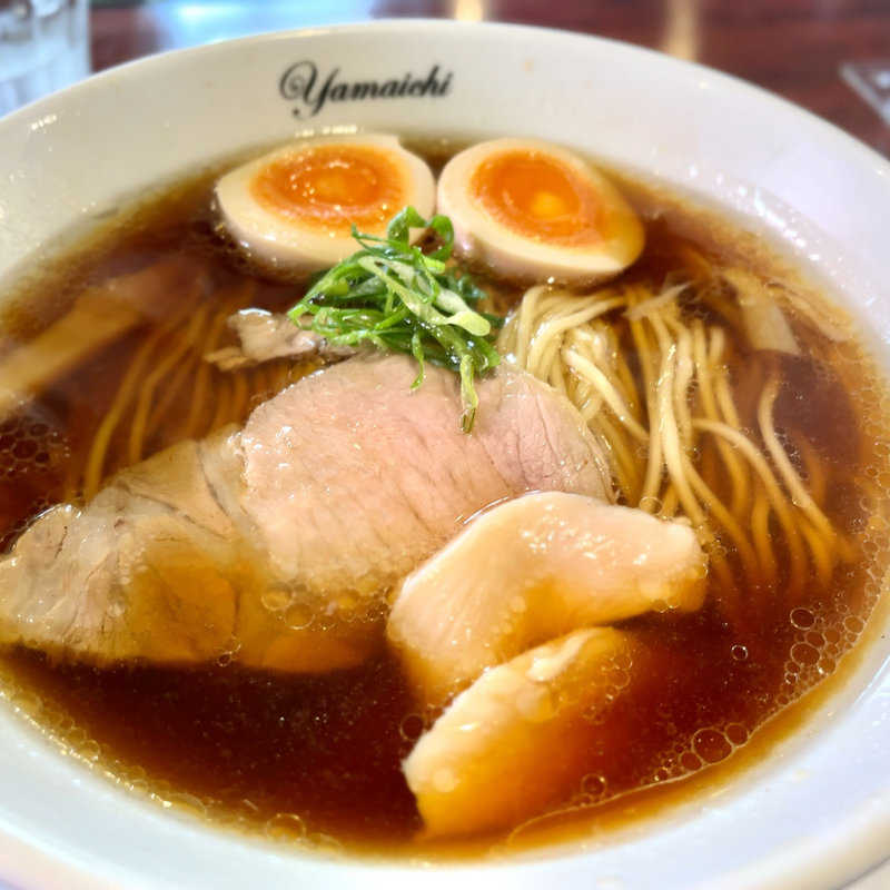 醤油味玉ラーメン(麺処 山一)