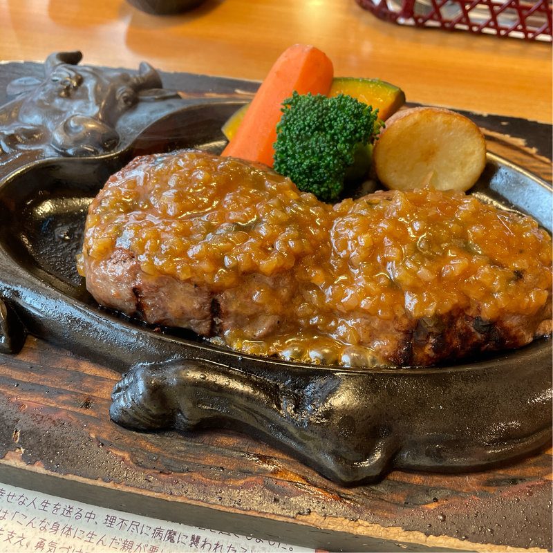 げんこつハンバーグ(炭焼きレストランさわやか 藤枝築地店 )