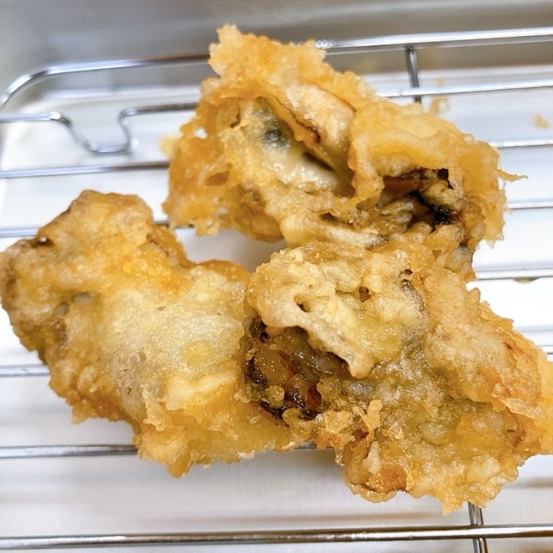 牡蠣の天ぷら（贅沢定食）(あつあつ揚立てっちゃん 青崎店 )