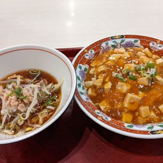 麻婆丼＋ミニらぁ麺(中華食堂一番館 中野南口駅前店)