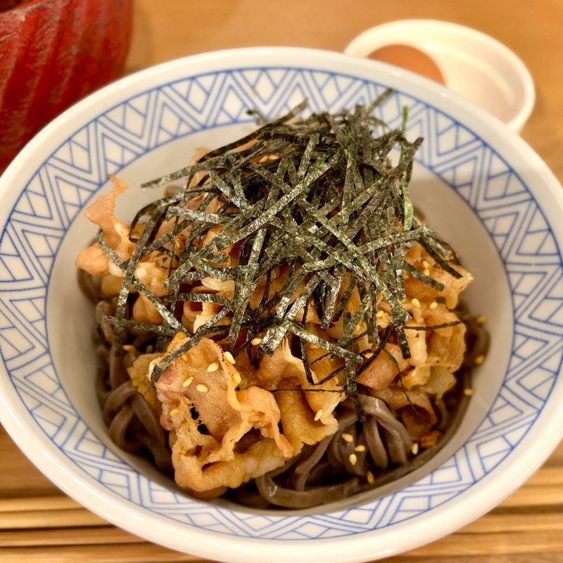 炙り肉soba 並盛(炙り肉そば ニューヨーク)