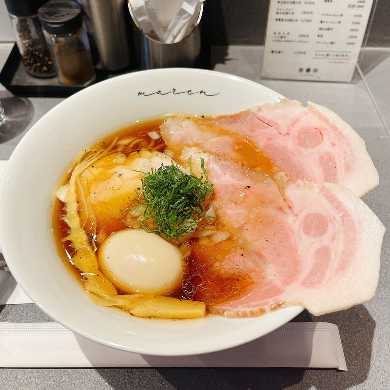 醤油そば(maren 和食屋による極上のしょうゆそば)