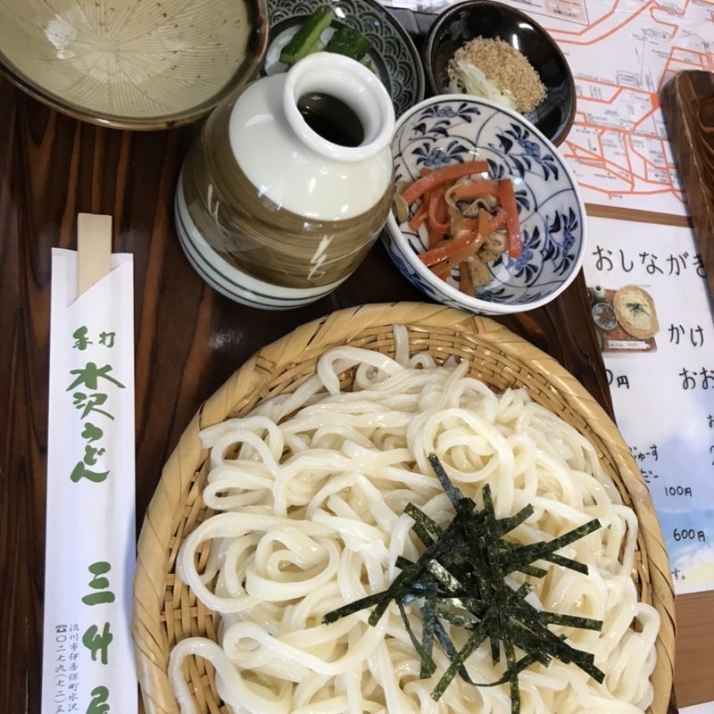 大もりうどん(水沢手打ちうどん 三升屋 （みますや）)