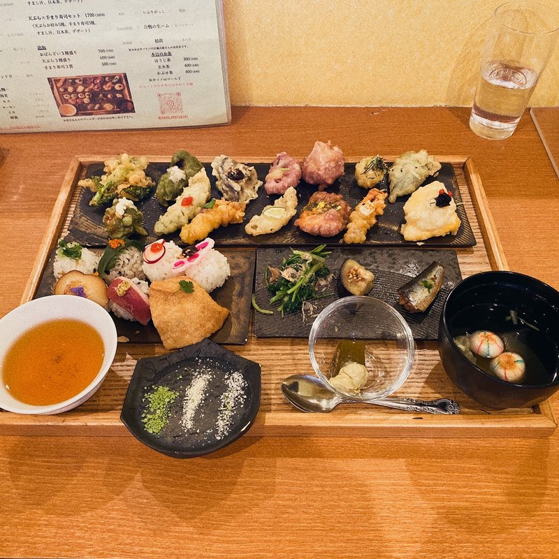 祇園-GION-セット(天ぷらと手まり寿司都)