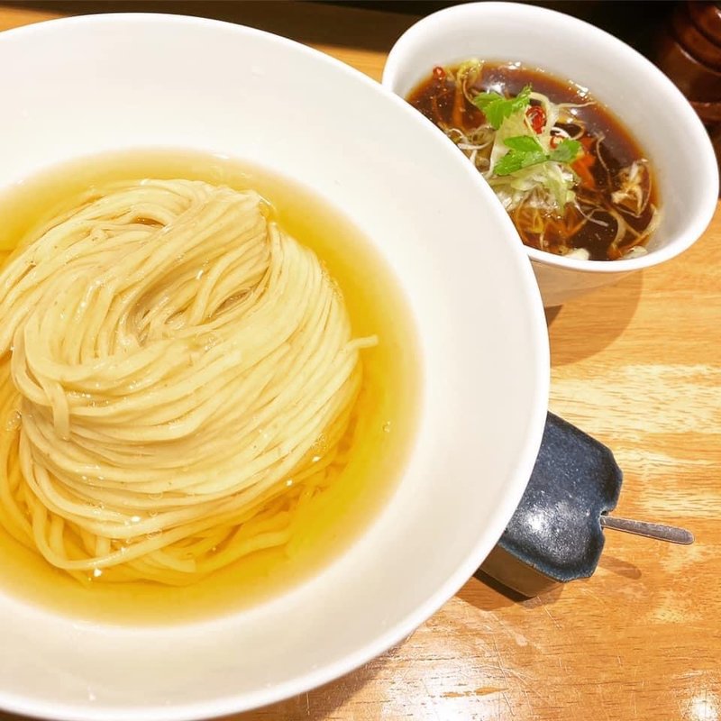 鰹昆布水つけ麺(らぁ麺や嶋)