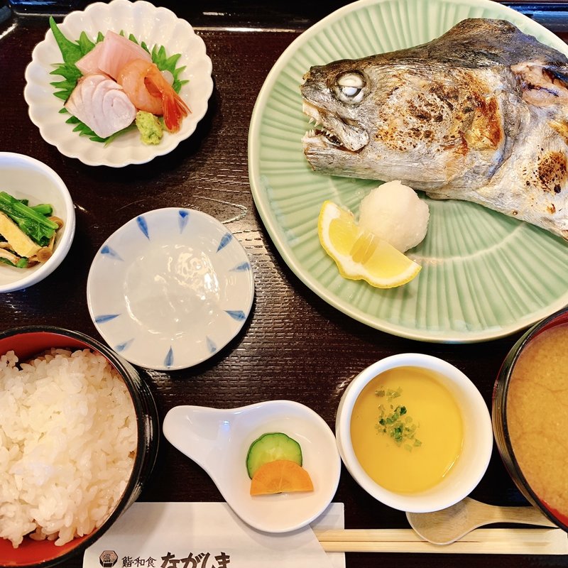 鰆の塩焼定食(日替りメニュー)(ながしま )