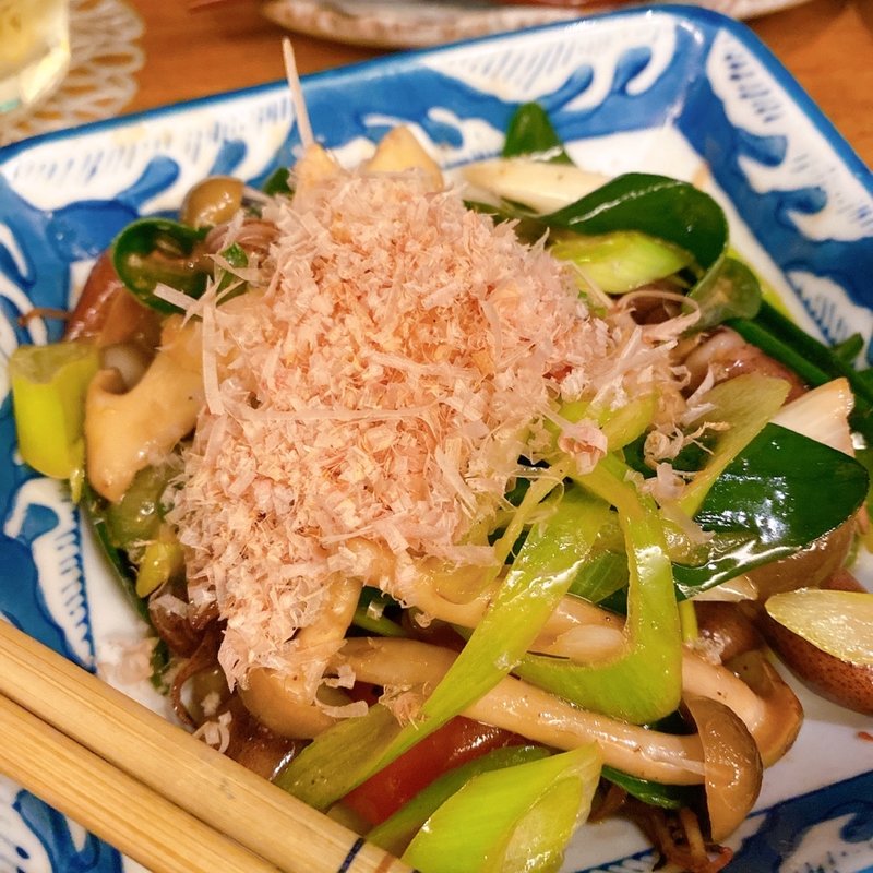 ホタルイカと九条葱の酒盗炒め(宗 （SOU そう）)