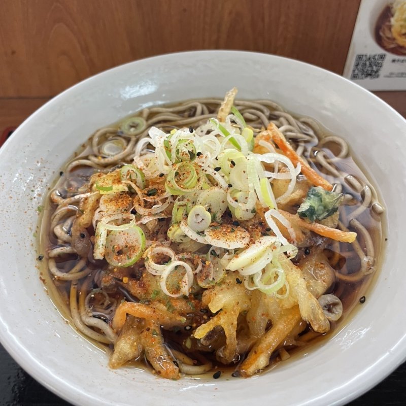 かき揚げそば(駅そば あじさい茶屋 鶯谷)