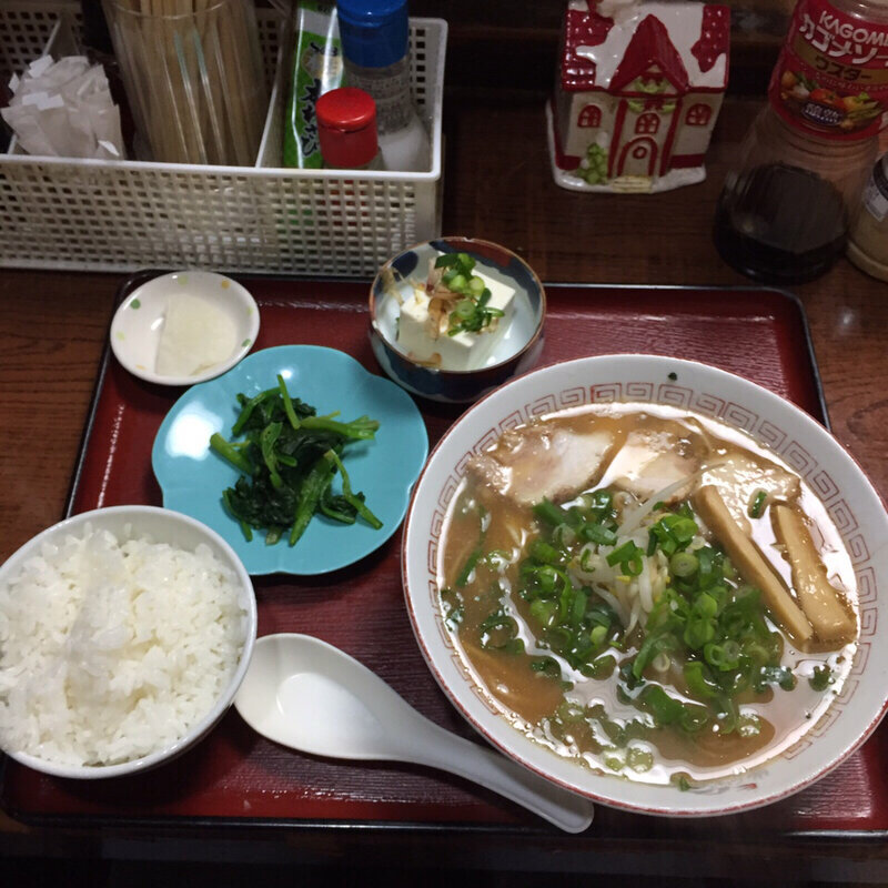 ラーメン定食(奥市ラーメン ちーちゃん)