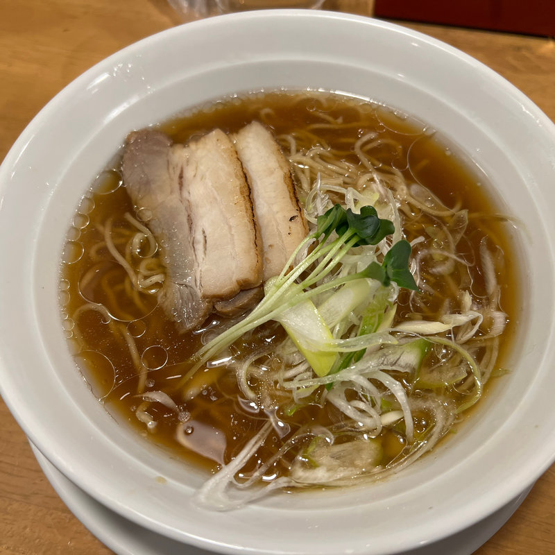 貝出汁醤油そば(鳥一伝承　焼鳥酒場ヤスモリ商店)