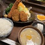 ヒレカツとエビフライセット(とんかつ一幸)