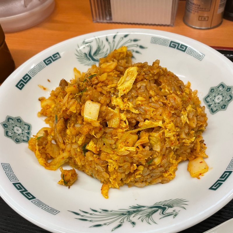 キムチ炒飯(日高屋 上野広小路店)