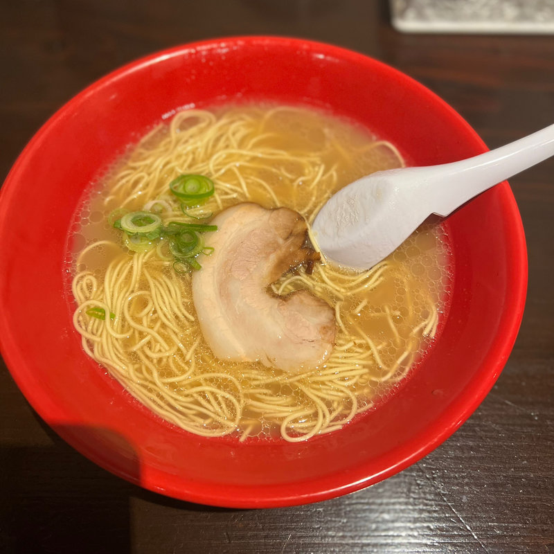 豚骨ラーメン(三九ラーメンセンター　三日月店)