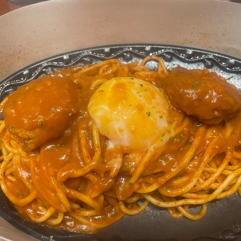 元祖カニコロッケスパゲッティ(心斎橋ミツヤ ホワイティ梅田店)