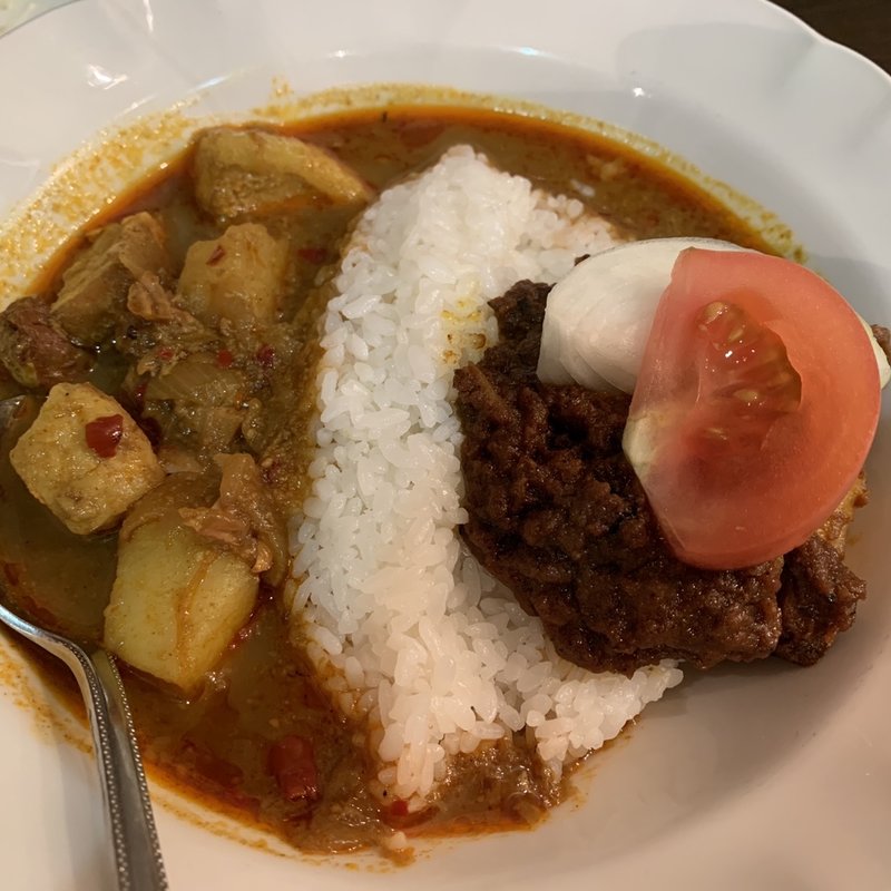 2種あいがけ ポーク/マトン(トプカ 神田本店 )