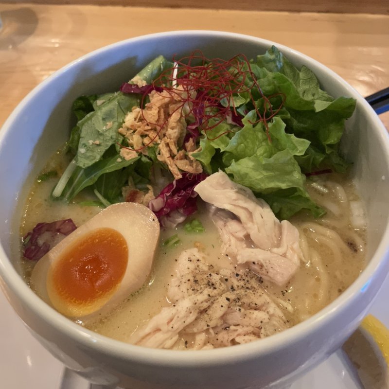 鶏白湯ラーメン(鶏白湯麺 蔭山 高田馬場店)