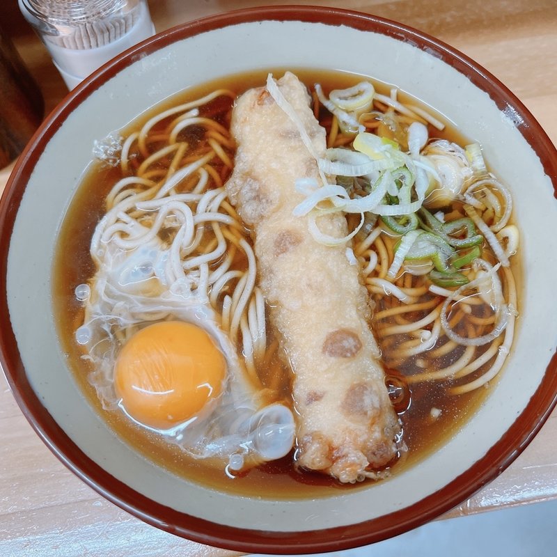 ちくわ天玉そば(そば谷)