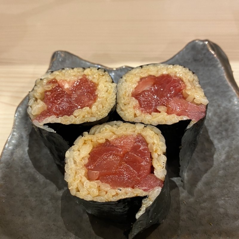 鉄火3切れ(鮨ららぁー麺釣りきん鶴屋町店)