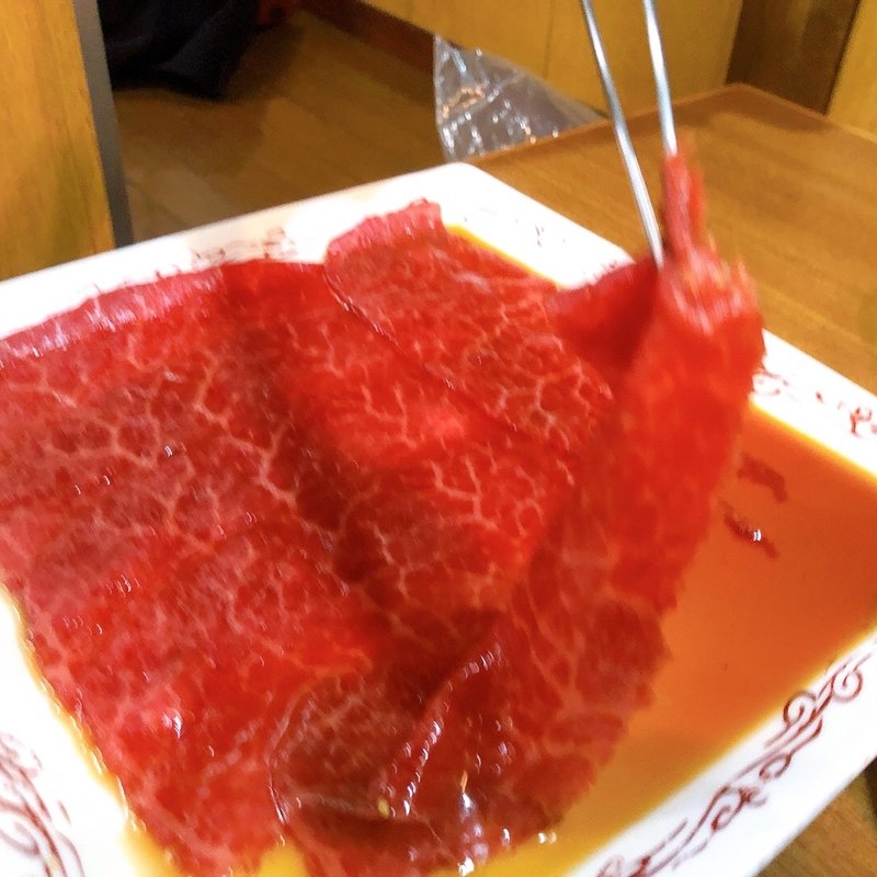牛すき焼肉(正泰苑 総本店)