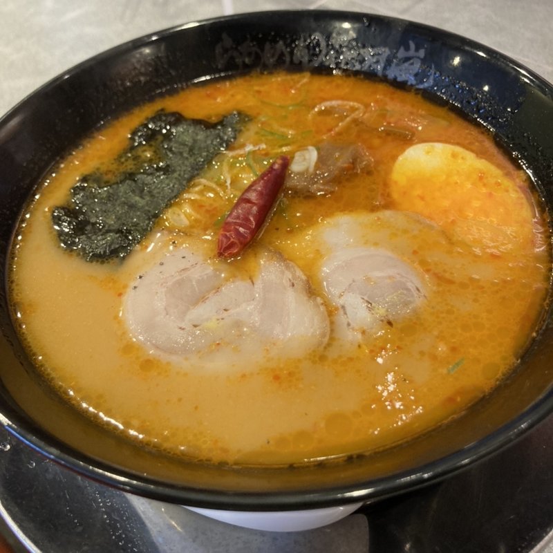 嵐げんこつバリ辛らあめん(らあめん花月嵐　八王子片倉店)