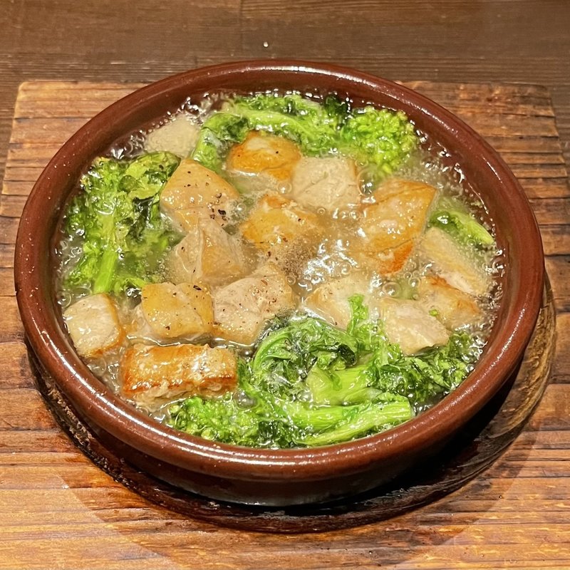 マグロと菜の花のオイル煮(ほろよい金魚)