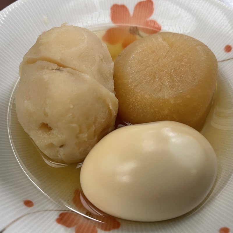 大根・たまご・じゃがいも(季節料理　里百合)