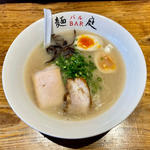 豚骨醤油ラーメン(麺BAR庭)