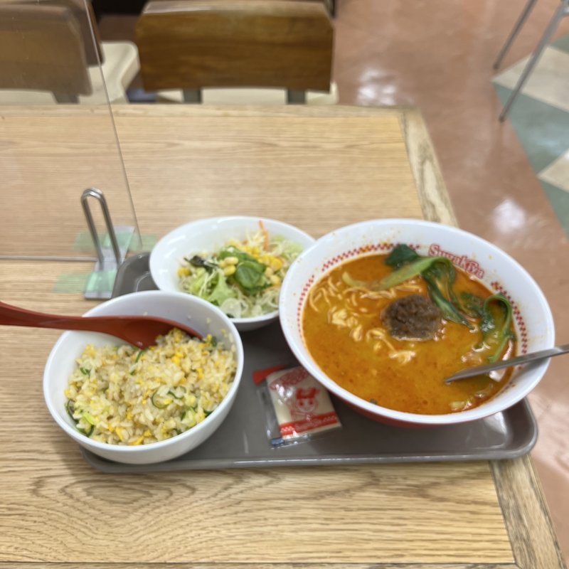 香る金ごま担々麺＆直火炒めチャーハンとサラダセット(スガキヤ ニュー栄Ｂ２店 )