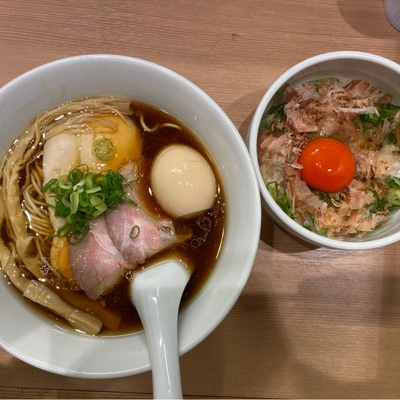 特製醤油らぁめん＋マキシムTKG(らぁ麺 はやし田 武蔵小杉店)