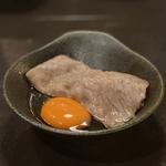 すき焼き(三河牛のサーロイン、赤身)(すき焼き Dining COPAIN)