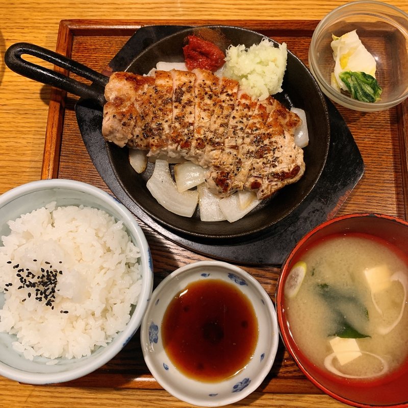 豚ステーキ(豚ステーキ十一 赤坂店 )