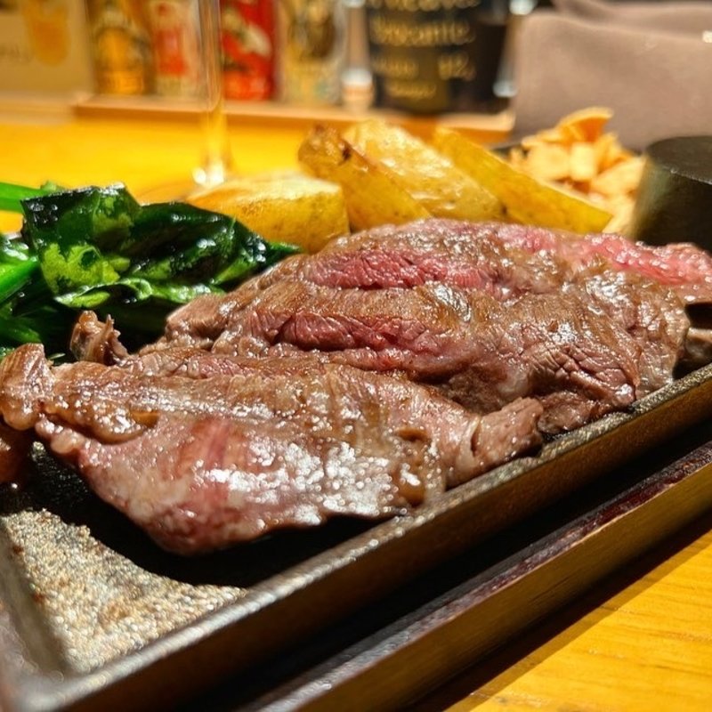 ハラミステーキ(鉄板＆ワイン 侘家三昧)