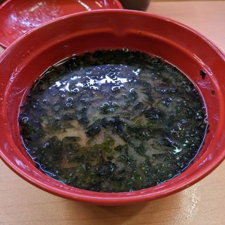 あおさとあさりの味噌汁(スシロー上尾駅前店)