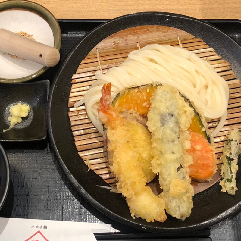 天ざるうどん(山下本気うどん　新宿三丁目)