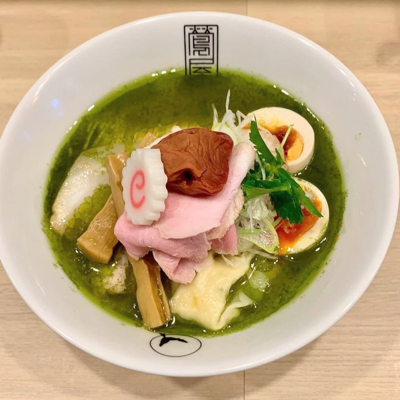 梅しそラーメン(鶯屋)