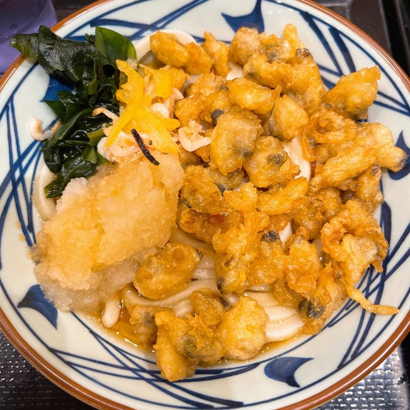 あさりばら天と桜えびのおろしぶっかけ(丸亀製麺 大宮すずらん通り店)