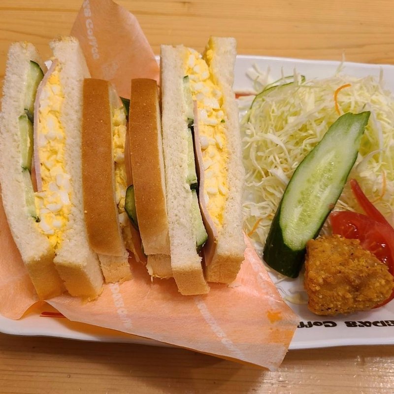 ミックスサンド【昼コメプレート】(コメダ珈琲店 センター北駅店)